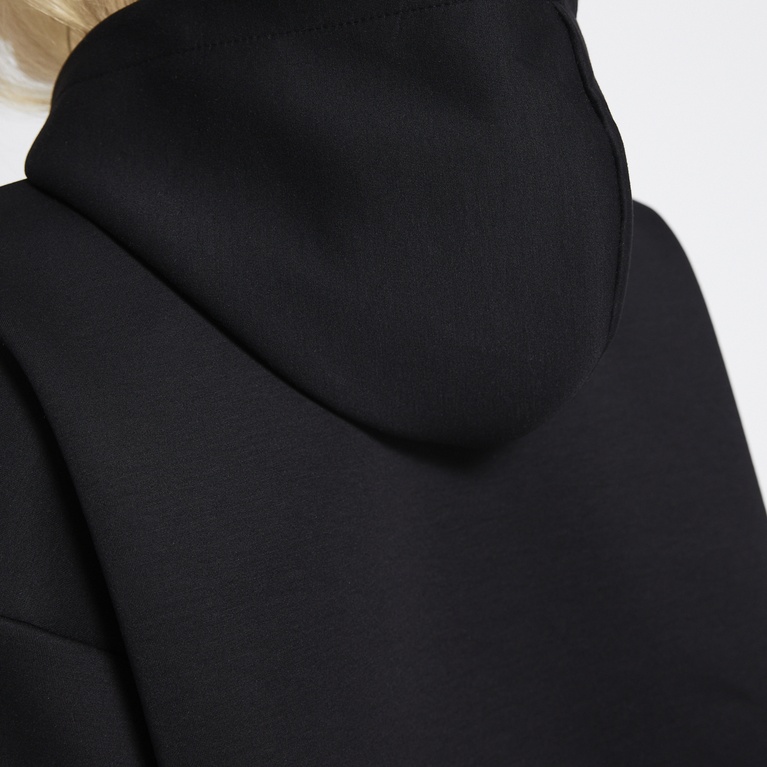 Boxy scuba hoodie "Aira" Black